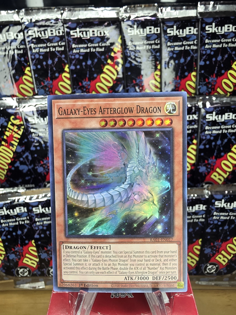 1st Edition Super Rare Yu-Gi-Oh! Galaxy-Eyes Afterglow Dragon Trading Card